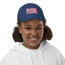 Load image into Gallery viewer, BLACK Is BEAUTIFUL Youth baseball cap