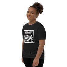 Load image into Gallery viewer, NOBODY WINS BLACK Youth Short Sleeve T-Shirt