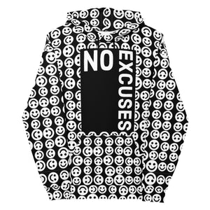 NO EXCUSES SMILIE Unisex Hoodie