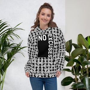 NO EXCUSES SMILIE Unisex Hoodie