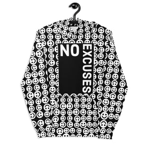 NO EXCUSES SMILIE Unisex Hoodie