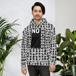 NO EXCUSES SMILIE Unisex Hoodie