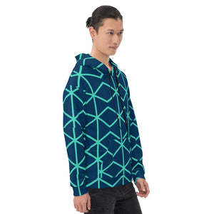 BLUE MATRIX Unisex Hoodie