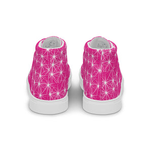 STARLIGHT PINK CANVAS HIGH TOP WOMAN SHOES