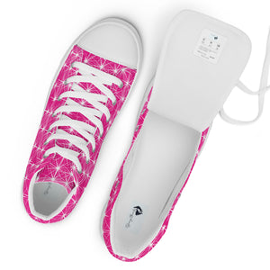 STARLIGHT PINK CANVAS HIGH TOP WOMAN SHOES