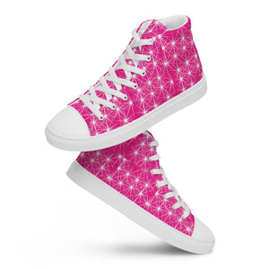 STARLIGHT PINK CANVAS HIGH TOP WOMAN SHOES