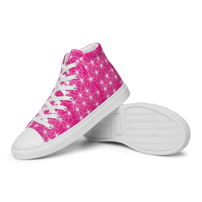 STARLIGHT PINK CANVAS HIGH TOP WOMAN SHOES