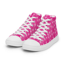 Load image into Gallery viewer, STARLIGHT PINK CANVAS HIGH TOP WOMAN SHOES
