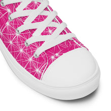 Load image into Gallery viewer, STARLIGHT PINK CANVAS HIGH TOP WOMAN SHOES
