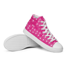 Load image into Gallery viewer, STARLIGHT PINK CANVAS HIGH TOP WOMAN SHOES
