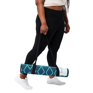 Blue Matrix Yoga mat