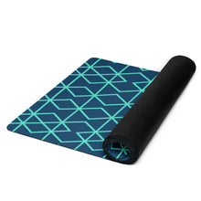 Load image into Gallery viewer, Blue Matrix Yoga mat
