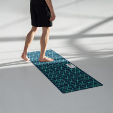 Load image into Gallery viewer, Blue Matrix Yoga mat
