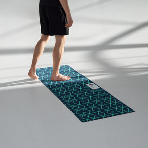 Blue Matrix Yoga mat