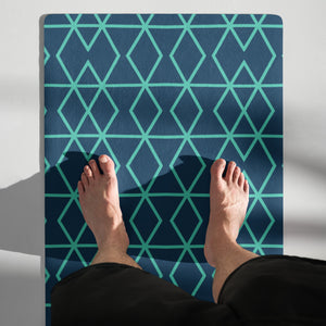 Blue Matrix Yoga mat