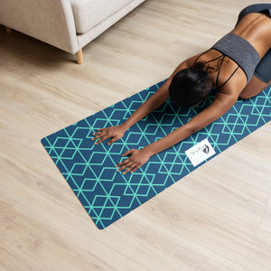 Blue Matrix Yoga mat