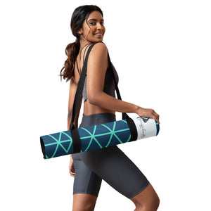 Blue Matrix Yoga mat