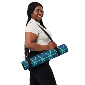 Blue Matrix Yoga mat