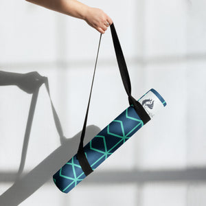 Blue Matrix Yoga mat