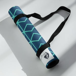 Blue Matrix Yoga mat