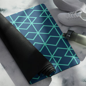 Blue Matrix Yoga mat