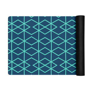 Blue Matrix Yoga mat