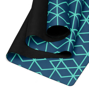 Blue Matrix Yoga mat