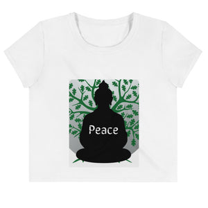 peace All-Over Print Crop Tee