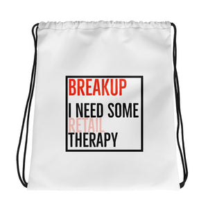 BREAKUP & THERAPY Drawstring bag