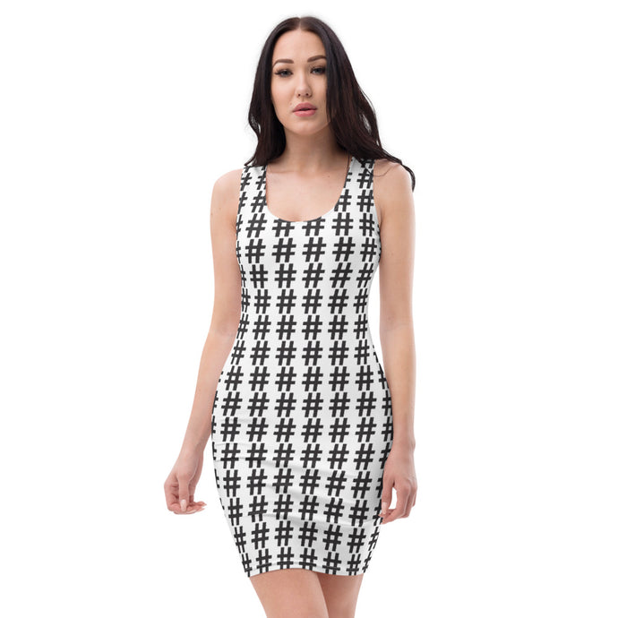 Hashtag Sublimation Cut & Sew Dress