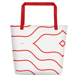 HEART STRIKE Beach Bag