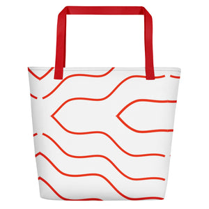 HEART STRIKE Beach Bag