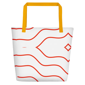 HEART STRIKE Beach Bag