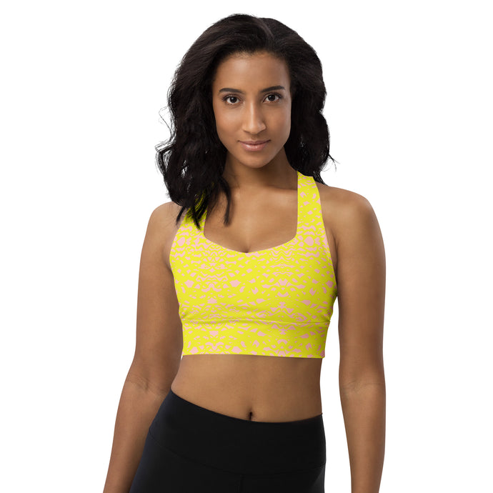 Cotton Candy Longline sports bra