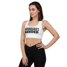 Load image into Gallery viewer, BOUNDARIES NEEDED Longline sports bra
