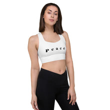 Load image into Gallery viewer, PEACE Longline sports bra
