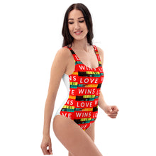 Load image into Gallery viewer, LOVE WINS One-Piece Swimsuit
