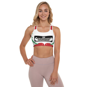 FITFAM CHERRY  - Padded Sports Bra