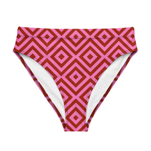 GOING HIGH PLACES Recycled high-waisted bikini bottom