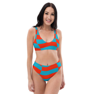 RACER SQUAD Recycled high-waisted bikini