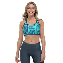 Load image into Gallery viewer, NOBODY WINS BLUE Sports bra
