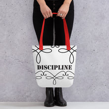 Load image into Gallery viewer, DISCIPLINE Tote bag
