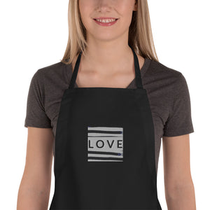 LOVE Embroidered Apron