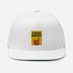 ATTENTION BOUNDARIES Flat Bill Cap