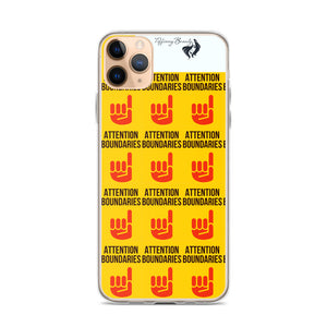 ATTENTION BOUNDARIES iPhone Case