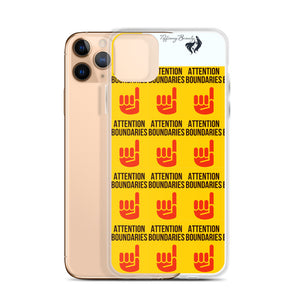 ATTENTION BOUNDARIES iPhone Case