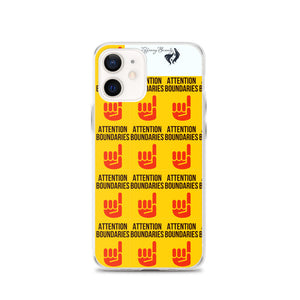 ATTENTION BOUNDARIES iPhone Case