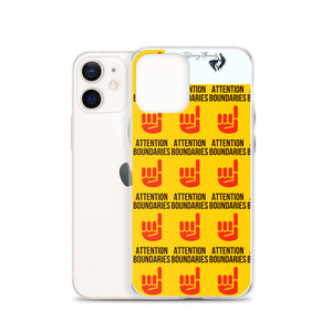 ATTENTION BOUNDARIES iPhone Case