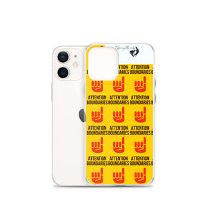 ATTENTION BOUNDARIES iPhone Case