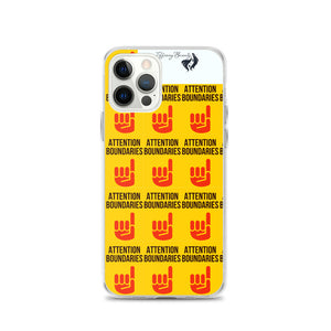 ATTENTION BOUNDARIES iPhone Case